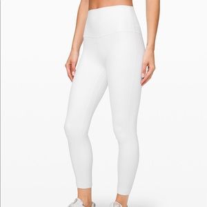 LULULEMON WHITE ALIGN LEGGINGS